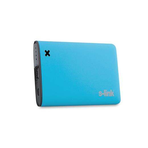 S-Link Ip-M42 4200Mah 2100Ma Çıkış Mavi Powerbank Şarj Aleti Taşınabilir Pil Şarj Cihazı