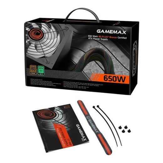 Gamemax Gp-650 80+Bronze,14Cmfan Psu 650W