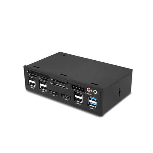 S-Link Slx-533A 6*Usb 2.0+2*Usb 3.0+Sata+Esata +Power+Ses 5.25 Kasa İçi Kart Okuyucu