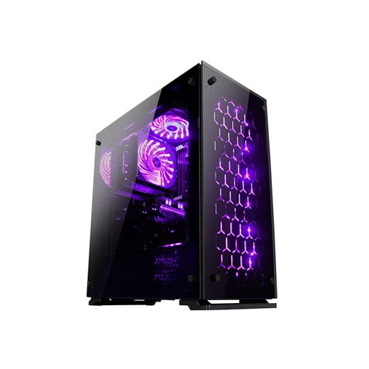 Everest Rampage Majesty Tempered Glass Cam 3*120Mm Rgb Led Fan Usb3.0 + 2*Usb2.0 Pencereli Kasa