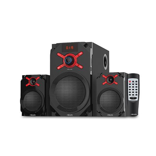 Mikado Md-1512 2+1 10W+5W*2 Siyah Usb+Sd+Fm Destekli Multimedia Bluetooth Speaker