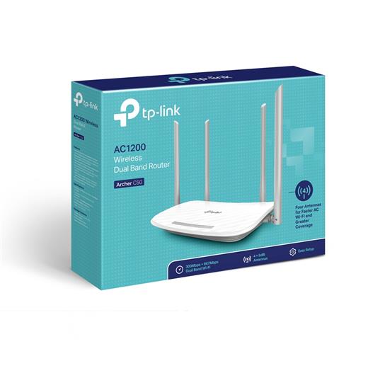 TP-Link Archer C50 2.4 GHz 300mbps+ 5Ghz 867Mbps 4Port Dual Gbıt Router