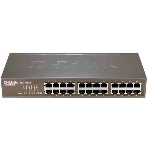 D-Link Des-1024A 24 Port 10/100 Yönetilemez Switch (Plastik)