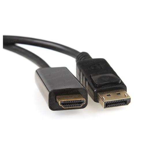ZZDark 1.8 Metre Displayport - Hdmi Kablo (Altın Uçlu 2160P)