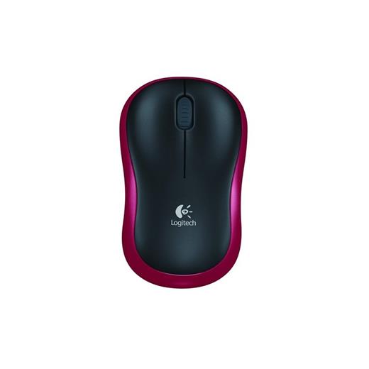 Logitech M185, Nano Kablosuz, USB, Mouse Kırmızı, 910-002237