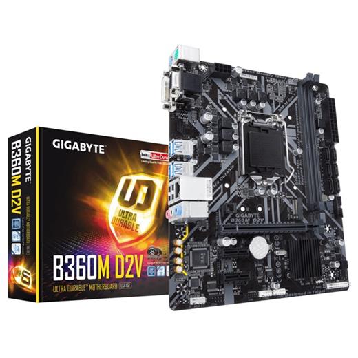 Gigabyte B360M D2V Intel B360 Soket 1151 Ddr4