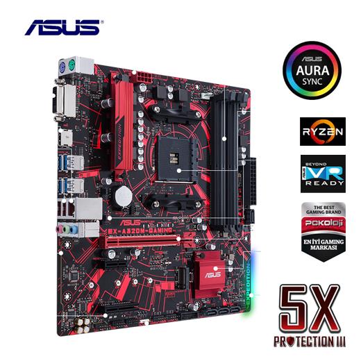 Asus Ex-A320M-Gaming - Amd Ryzen Am4 Ddr4 Anakart