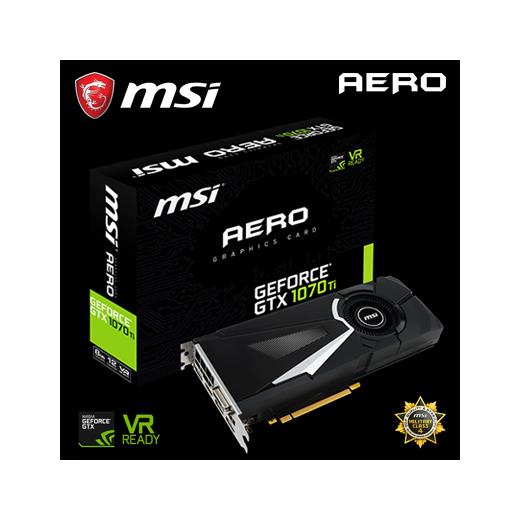 Msi Geforce Gtx 1070 Ti Aero 8G 8Gb 256 Bit Ekran Kartı
