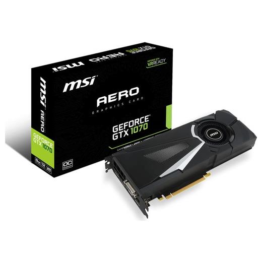 Msi Geforce Gtx 1070 Aero 8G Oc - 8Gb Gddr5 256 Bit, Ekran Kartı