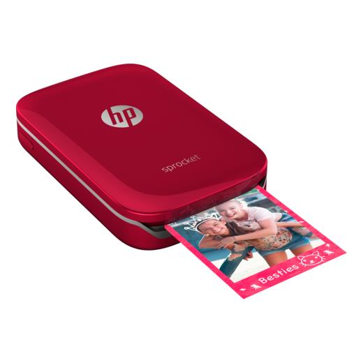 HP Z3Z93A Sprocket Fotoğraf Yazıcısı (5X7,6Cm) - Kırmızı
