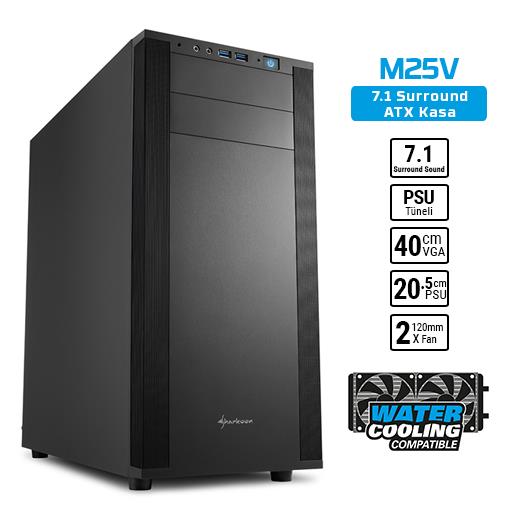 Sharkoon M25-V  Atx Usb3.0 4Xfan Kasa