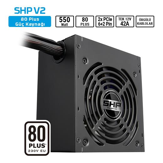 Sharkoon Shp550 V2 550W 80+ Atx Psu