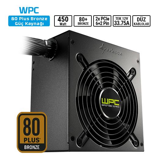 Sharkoon Wpc450 450W 80+Bronze Atx Psu