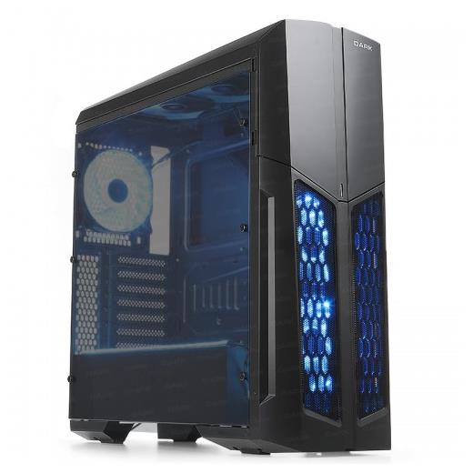 Dark Spartan Usb 3.0, 5X12Cm Fanlı, Rgb Led Ve Uzaktan Kumandalı, Full Akrilik  Atx Oyuncu Kasa