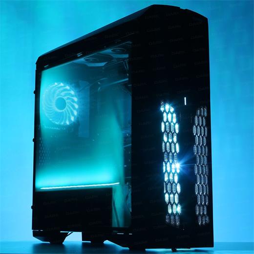 Dark Spartan Usb 3.0, 5X12Cm Fanlı, Rgb Led Ve Uzaktan Kumandalı, Full Akrilik  Atx Oyuncu Kasa