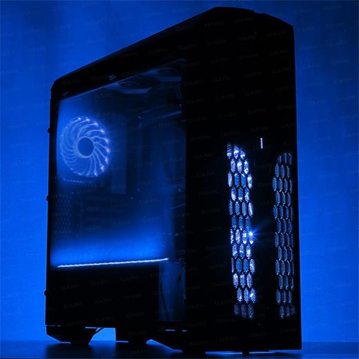 Dark Spartan Usb 3.0, 5X12Cm Fanlı, Rgb Led Ve Uzaktan Kumandalı, Full Akrilik  Atx Oyuncu Kasa