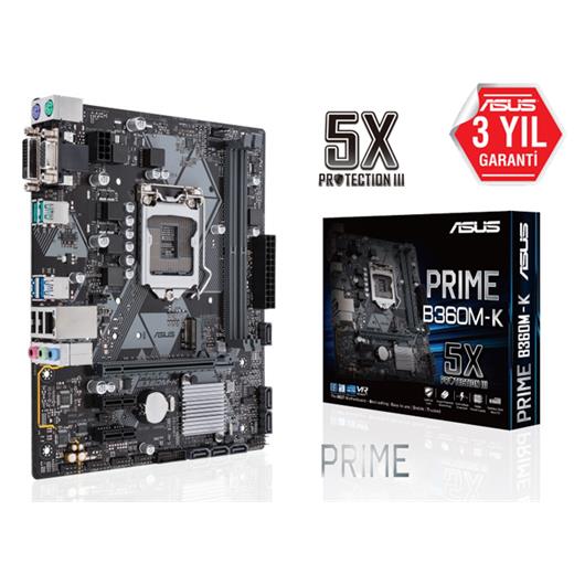 Asus Prime B360M-K - 8.Gen Ddr4 Anakart