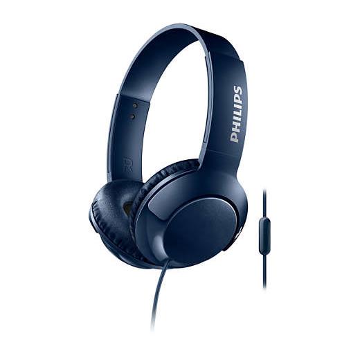 Philips Shl3075Bl/00 Başageçmeli Mic Kulaklk Mavi