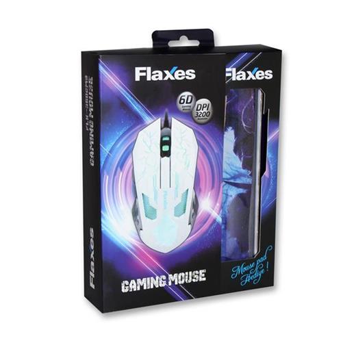 Flaxes Flx-950Gmb 3200 Dpı Beyaz Gaming M+ M.Pad