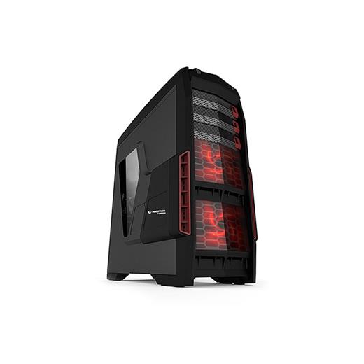 Everest Cobra 600W Peak-650W Pencereli 2X12Cm Red Fan Usb 3.0 Oyuncu Kasası