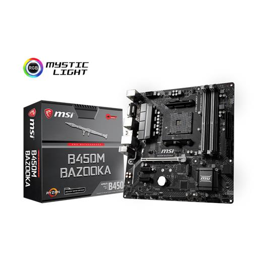 Msi B450M Bazooka Am4 Ryzen Ddr4 Dvi-D Hdmi