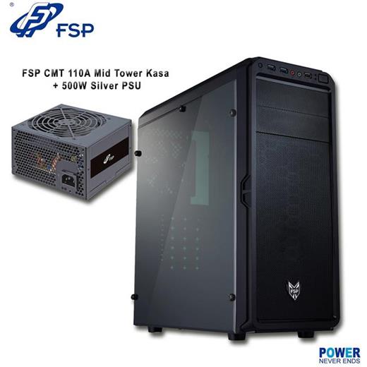 Fsp Cmt110A Mıdı Tower Siyah Penc.80+ Sılver 500W