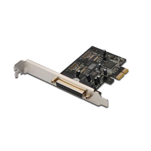 DS-30020-1 Digitus 1 Port Paralel PCI Express Kart, 1 x Paralel (DB25 dişi), MCS9901 chipset'li, Low Profile braket'li