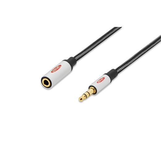 ED-84541 ednet Ses/Audio Uzatma Kablosu, 3.5mm erkek - 3.5mm dişi, 3 metre, CCS, tek kat zırhlı