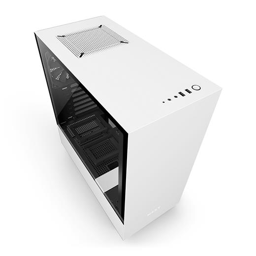NZXT H500 Beyaz Siyah Temp. Cam USB3.1 ATX Kasa PSU YOK