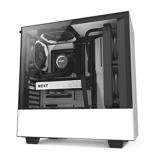 NZXT H500 Beyaz Siyah Temp. Cam USB3.1 ATX Kasa PSU YOK