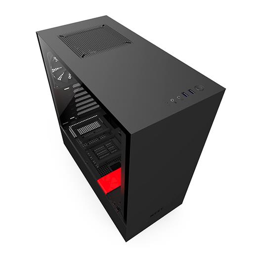 Nzxt H500 Siyah Kırmızı Temp. Cam Usb3.1 Atx Kasa Psu Yok