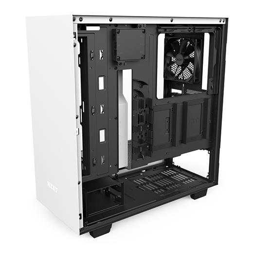 NZXT H500i Beyaz Siyah Temp. Cam RGB Akıllı ATX Kasa Psu Yok