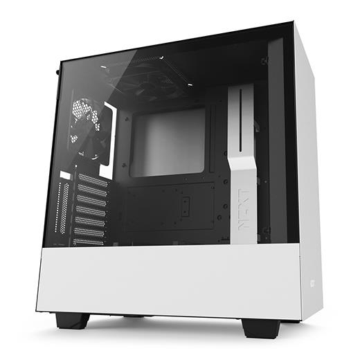 NZXT H500i Beyaz Siyah Temp. Cam RGB Akıllı ATX Kasa Psu Yok