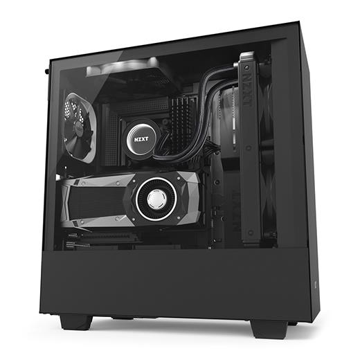 Nzxt H500İ Mat Siyah Temp. Cam Rgb Akıllı Atx Kasa Psu Yok