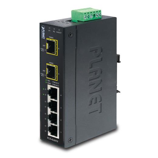Planet Pl-Igs-620Tf Endüstriyel Tip Yönetilemeyen Ethernet Switch