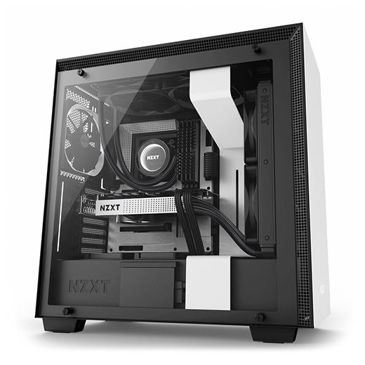 Nzxt H700 Beyaz Siyah Temp. Cam Atx Kasa Psu Yok