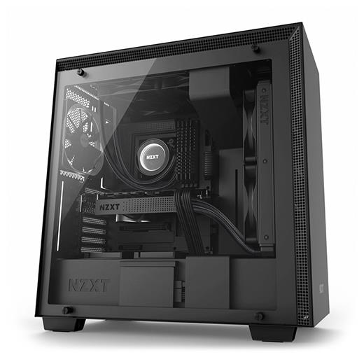 Nzxt H700 Mat Siyah Temp. Cam Atx Kasa Psu Yok