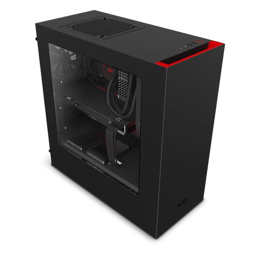 Nzxt S340 Siyah Kırmızı Pencereli Atx Kasa Psu Yok