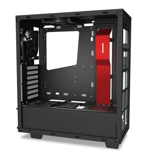 Nzxt S340 Siyah Kırmızı Pencereli Atx Kasa Psu Yok