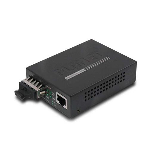 PL-GT-802S Planet 10/100/1000Base-T - 1000Base-LX (SC, SM) Media Converter -10km