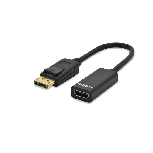 ED-84504 ednet DisplayPort (DP) <-> Hdmi Adaptörü, Kablolu, DP Erkek - Hdmi A Dişi, 0.15 metre, DP 1.2 uyumlu, UL, siyah renk 