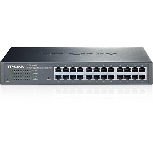 Tp-Link TL-SG1024DE 24 Port 10-100-1000 Mbps Switch Çelik Kasa Easy Smart Rack Mount