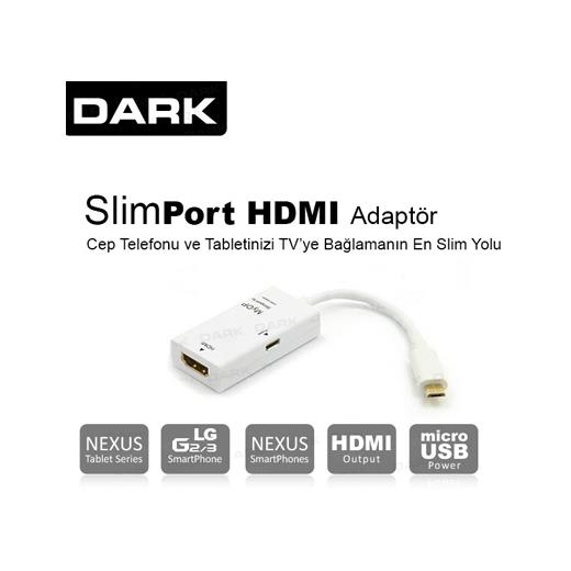 Dark (Dk-Ac-Ipca30Ltaw) Apple 30Pin - 8 Pin Lightning Dönüştürücü - Iphone5 To Iphone4 Adaptör