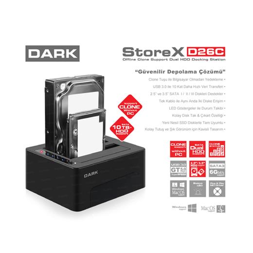 Dark Storex Dk-Ac-Dsd26C, Çiftli 3.5