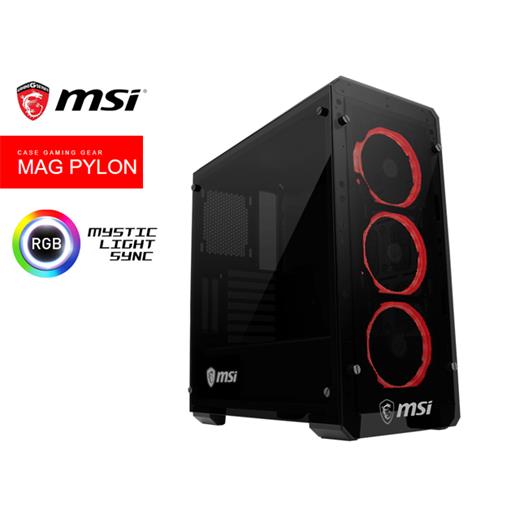 Msi Mag Pylon 3X Temperli Cam 3X Rgb Fan Atx Gaming Bilgisayar Kasası (Power Yok)