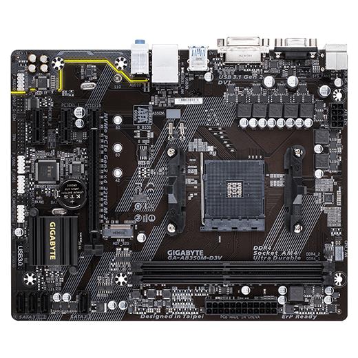 Gigabyte Ga-Ab350M-D3V  Amd Am4 Ddr4 B350