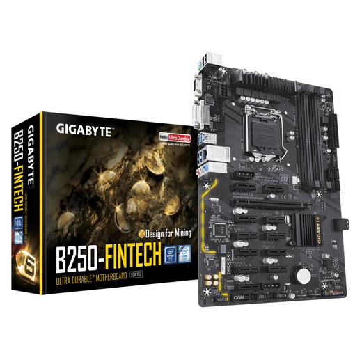 Gigabyte Ga-B250-Fintech  Intel 1151Pin 12Xpcı-E