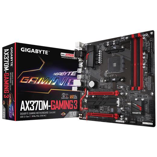 Gigabyte Ax370M-Gaming 3 Amd Am4 Ddr4 X370