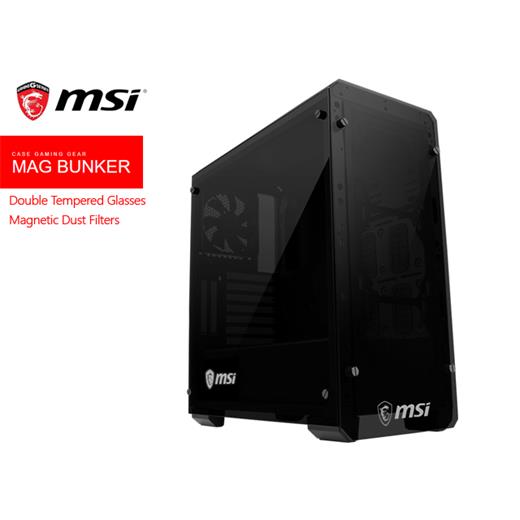 Msi Mag Bunker 2Xtemperli Cam Atx Gaming Bilgisayar Kasası (Power Yok)