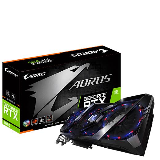 Gigabyte Rtx 2070 Aorus 8Gb Gddr6 256 Bit Rgb Led Nvidia Ekran Kartı